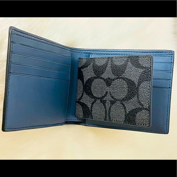 NWT Coach 3 in 1 Men Wallet in Colorblock Signature canvas. with patch - Picture 3 of 6